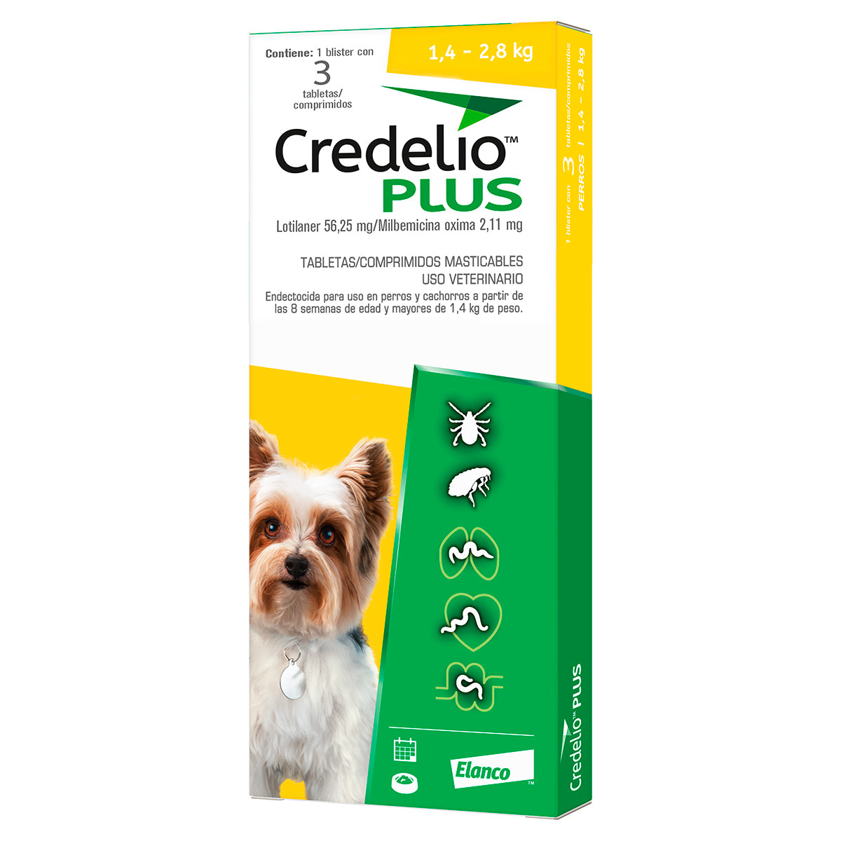 Credelio PLUS tratamiento contra pulgas, garrapatas y agentes internos Credelio PLUS tratamiento contra pulgas, garrapatas y agentes internos
